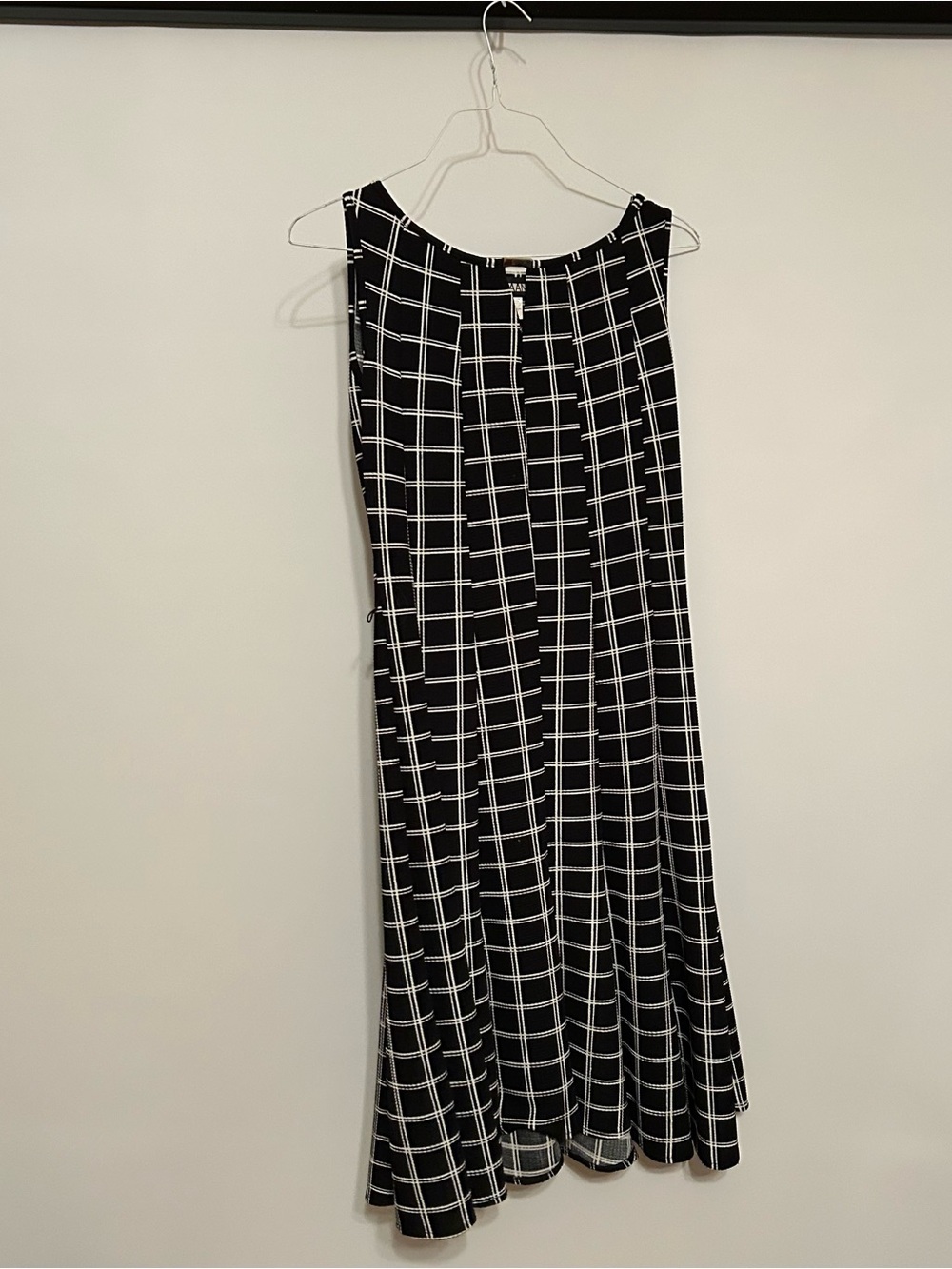 Haani Black and White Grid Maxi Dress